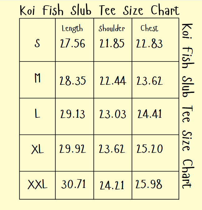 Koi Fish Slub Tee